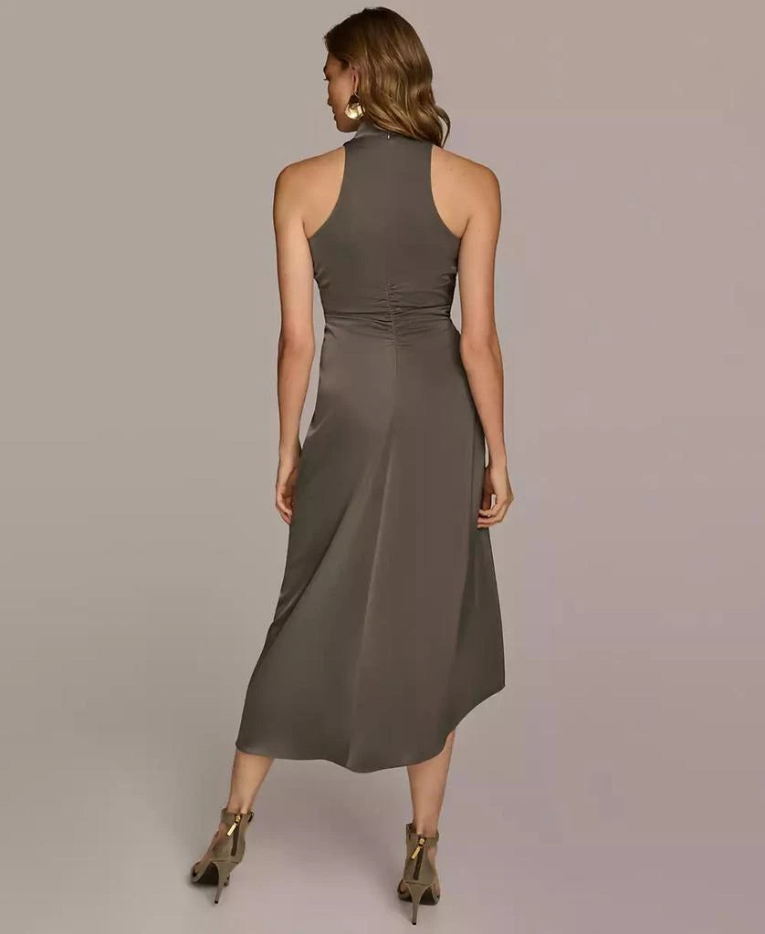 Donna Karan New York Petite Mock Neck Shirred Midi Iron 6P