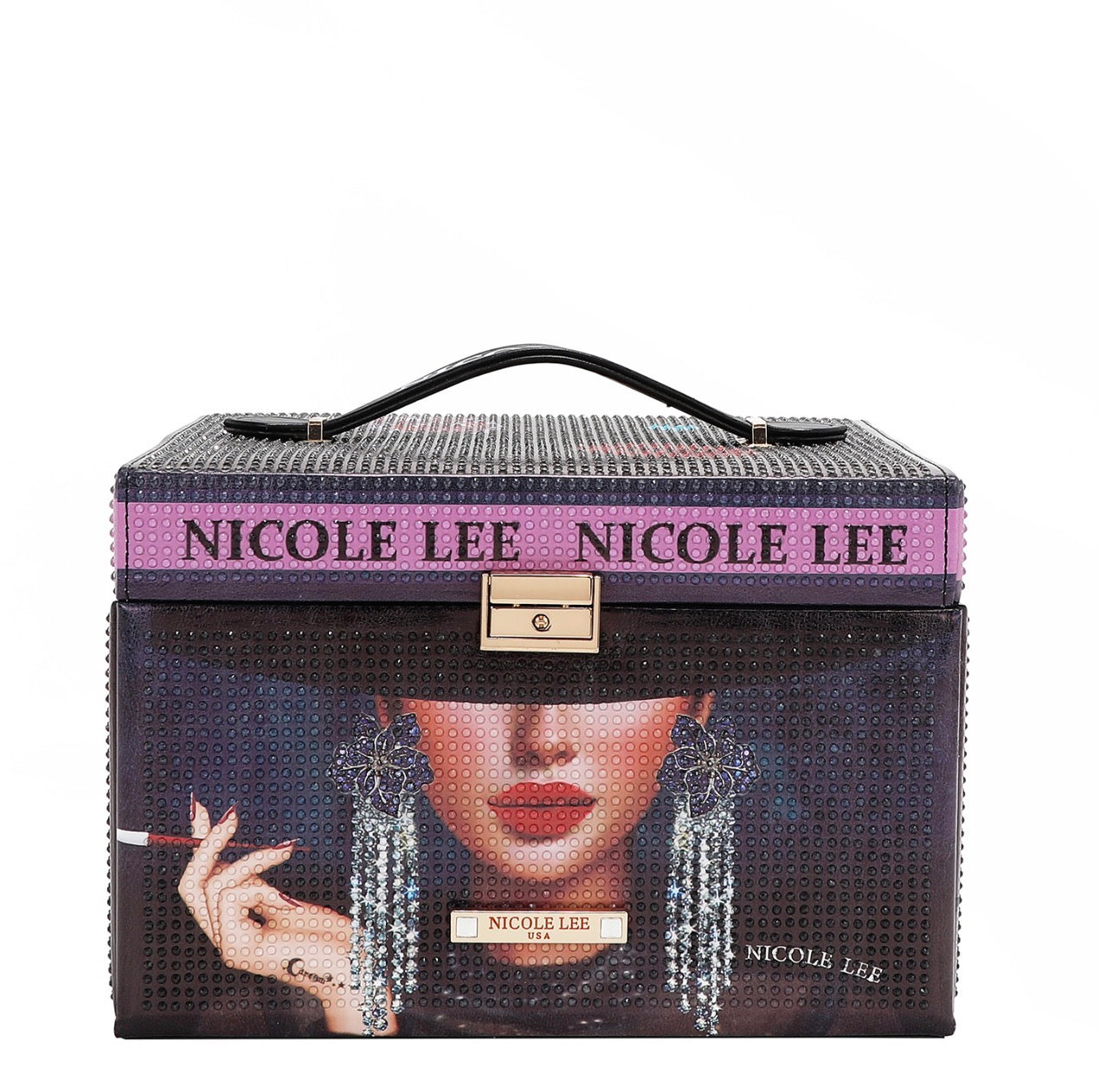 Joyero Nicole Lee USA con Strass y Espejo