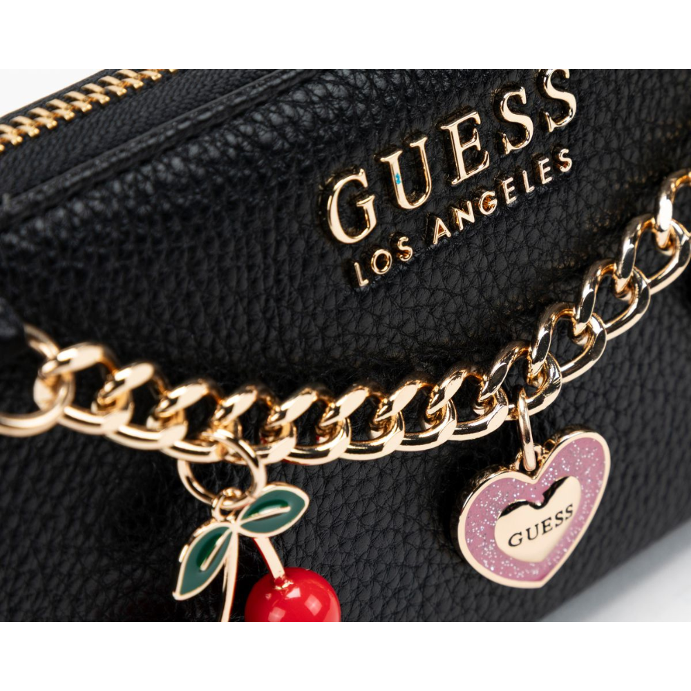 Billetera Guess Lynne Charm Medium Wallet Negro