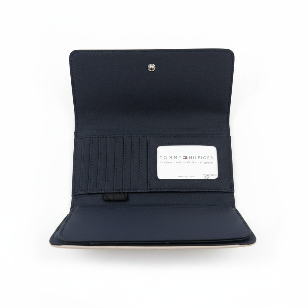 Billetera Tommy Hilfiger Monogram — Azul Marino